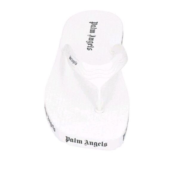 PALM ANGELS LOGO FLIP FLOPS WOMEN SANDALS MADE IN ITALY Size 39 New - Picture 5 of 10